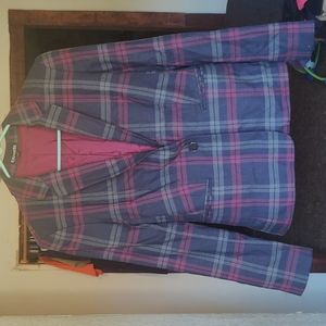 Express sz 4 maroon and navy blazer